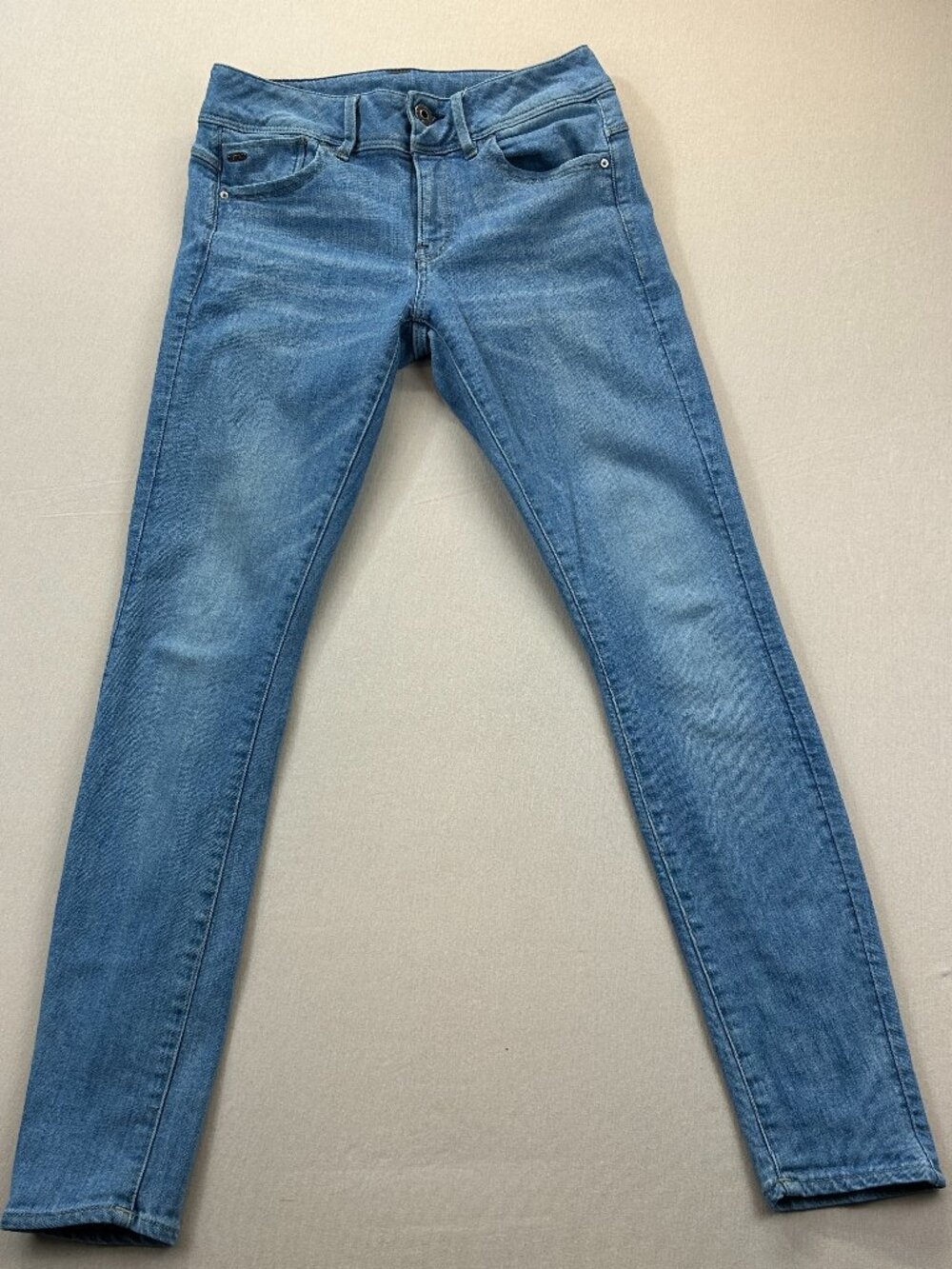 G Star RAW Jeans Womens Size 28x30 Blue Denim Lynn Skinny Mid Rise Stretch